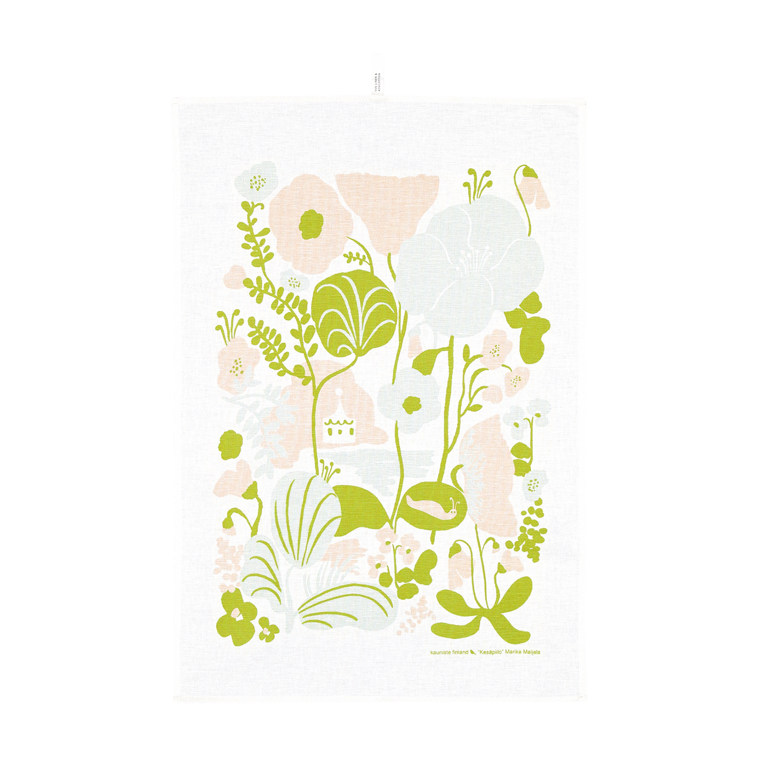 Kauniste Kesäpiilo Bright Green Kitchen Towel – Touch of Finland