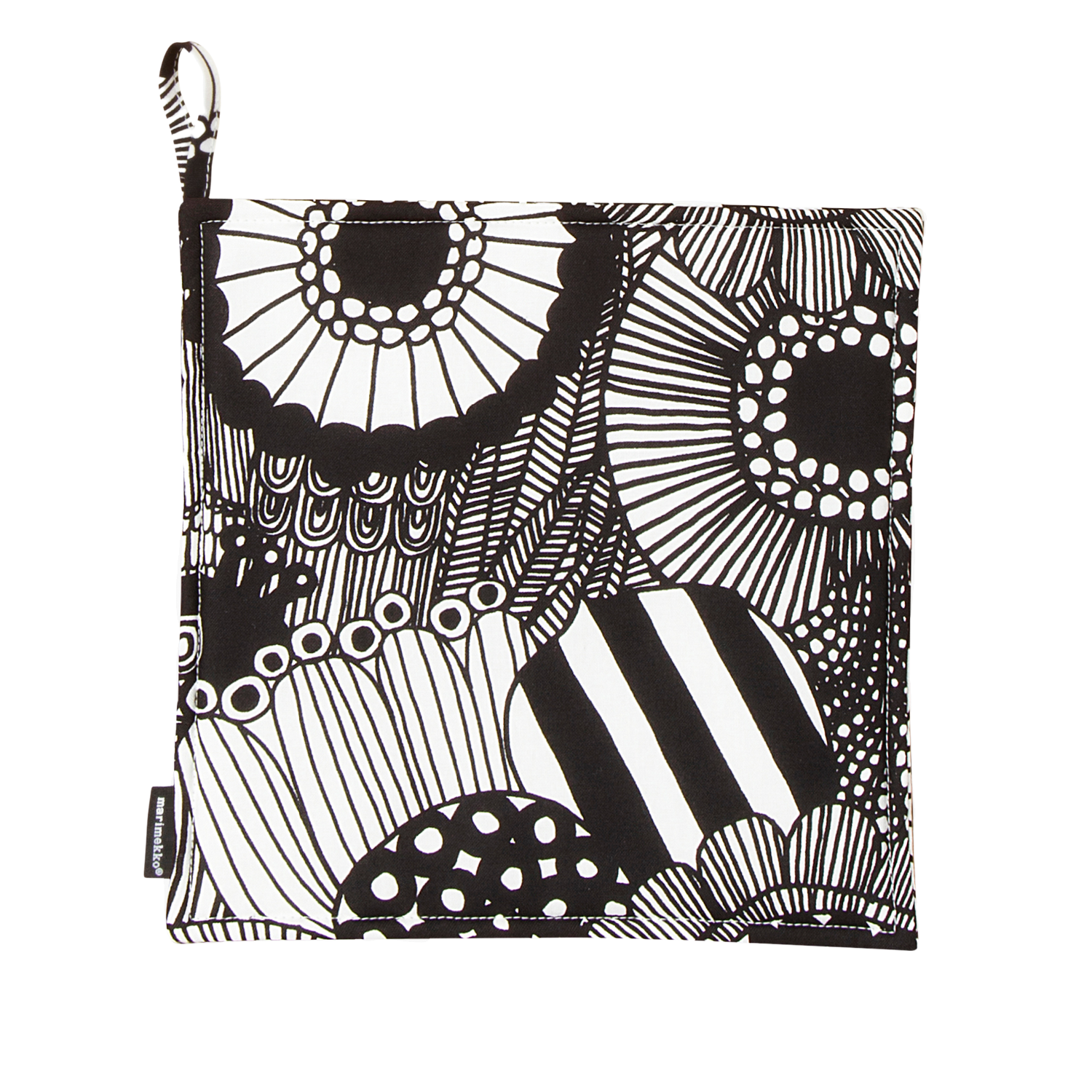 Marimekko Pieni Unikko Oven Mitten - Black & White