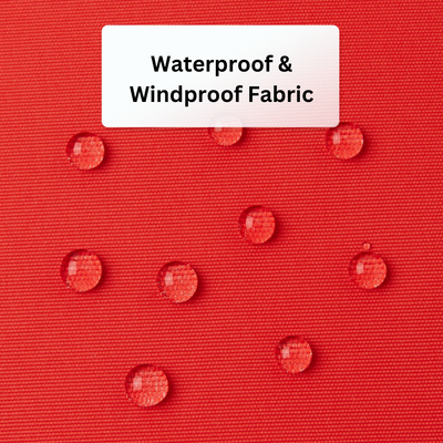 waterproof red fabric