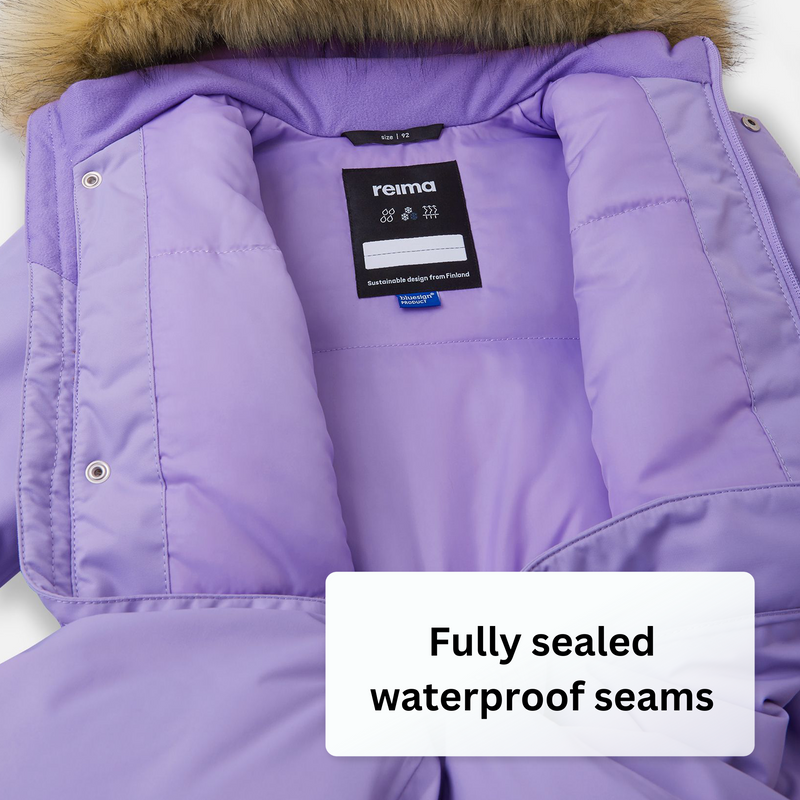 fully sealed waterproof purple fabric