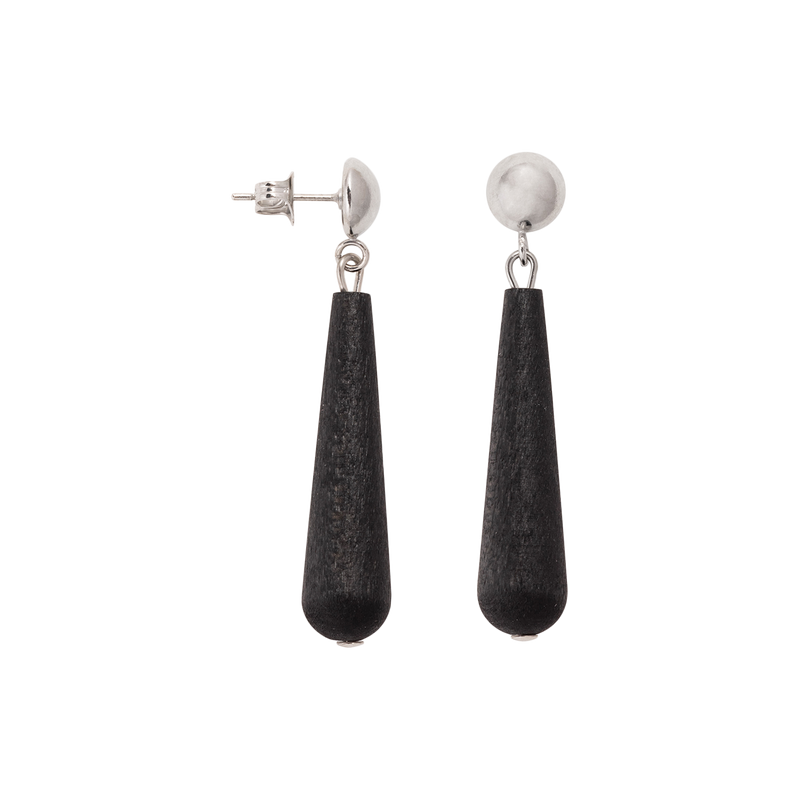 Aarikka Helmipisara Earrings, black