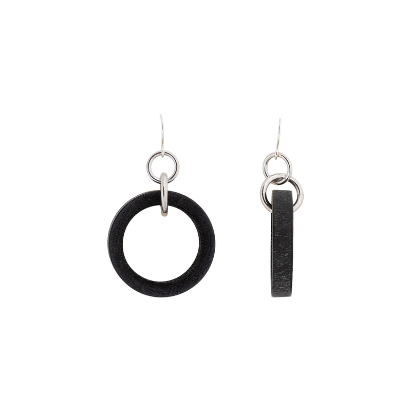 Aarikka Jarviruoko Earrings, black