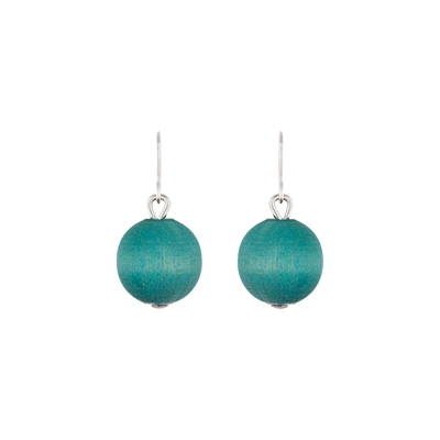 Aarikka Karpalo Earrings, aqua green