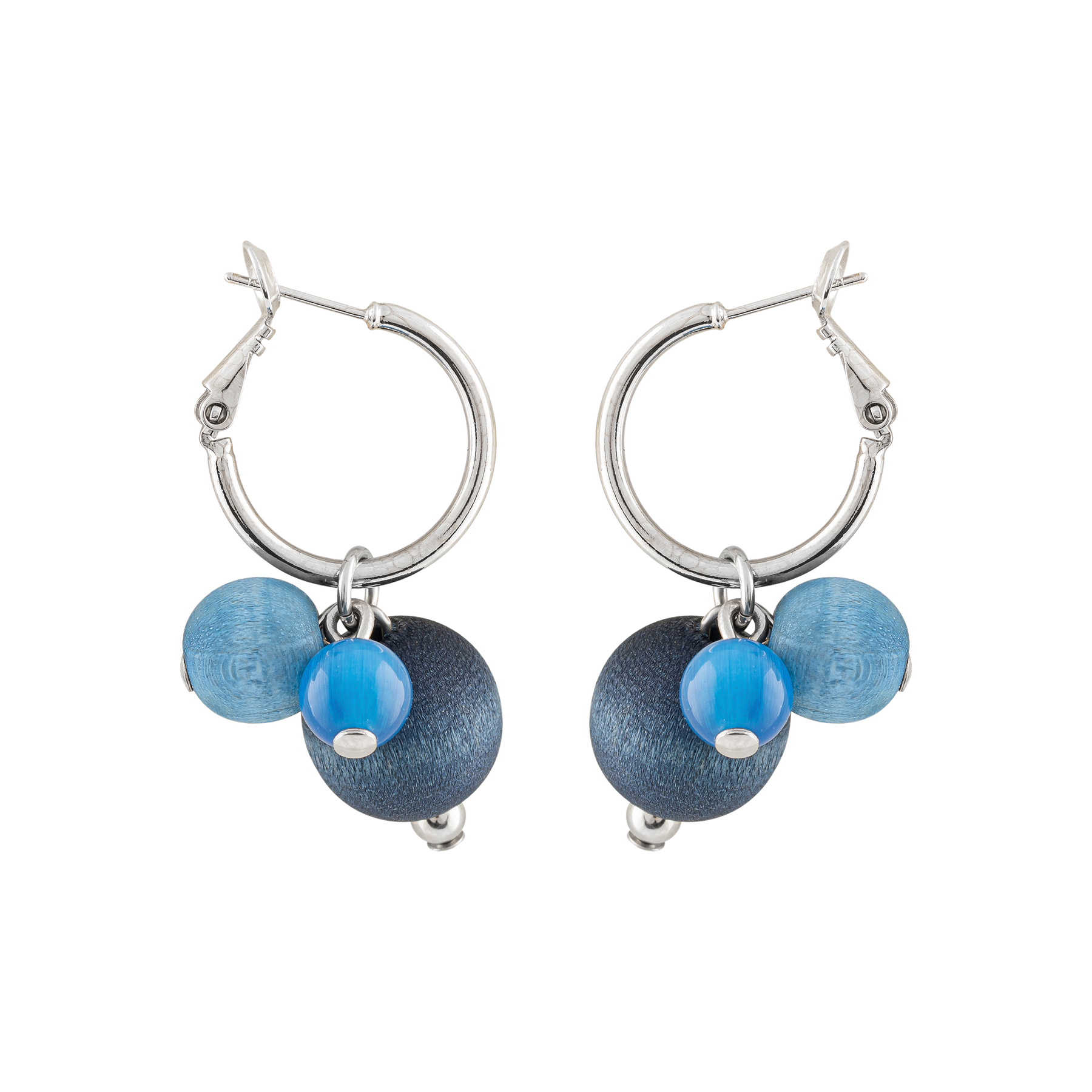 Aarikka Lydia Earrings, shades of blue – Touch of Finland