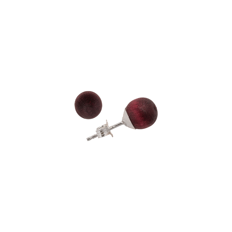 Aarikka Marja Earrings, plum red