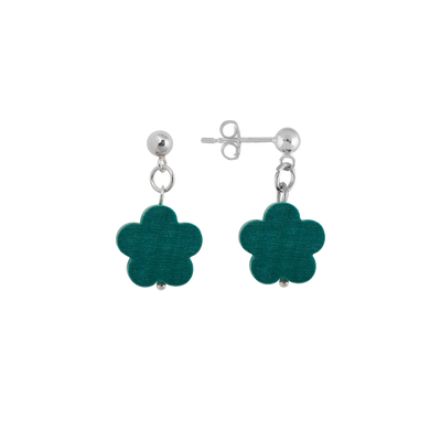 Aarikka Puistolemmikki Earrings, aqua green