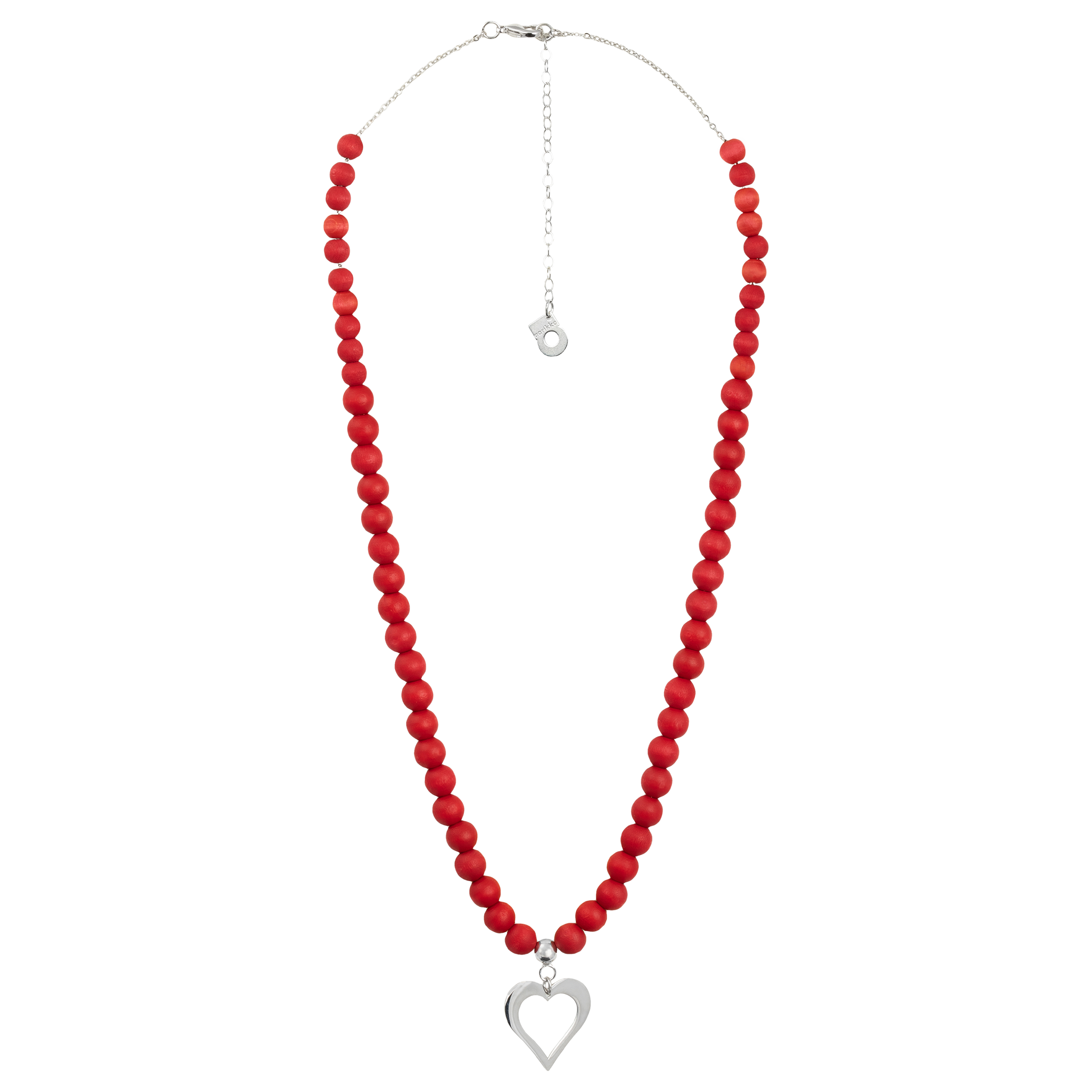 Aarikka Heart Necklace, red – Touch of Finland