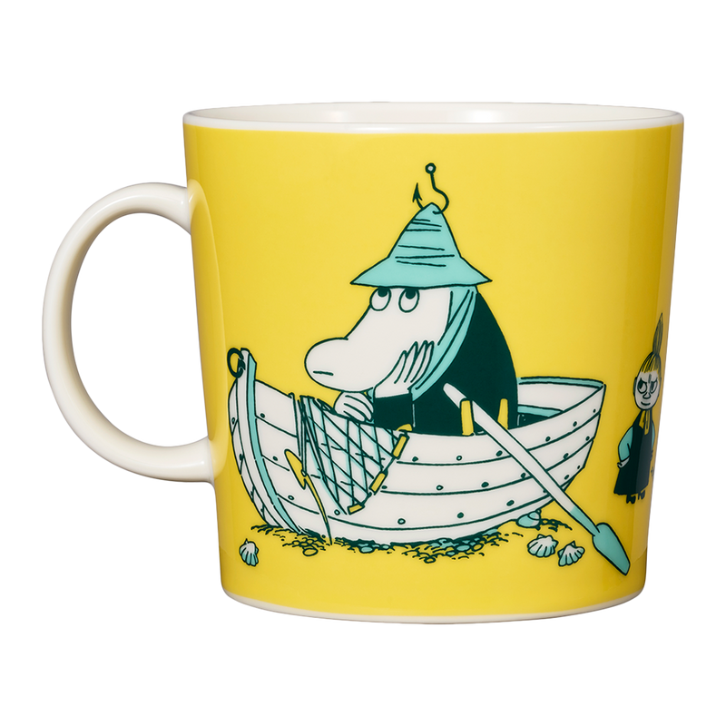 Arabia Moomin ABC Mug - O back graphic