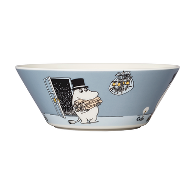 Arabia Moomin Bowl - Moominpappa back graphic