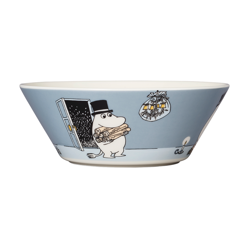 Arabia Moomin Bowl - Moominpappa back graphic