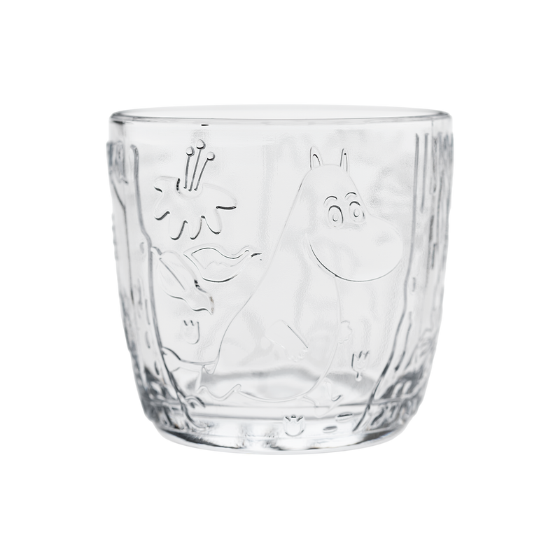 Arabia Moomintroll Forest Clear Glass Tumbler