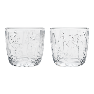 Arabia Moomin Forest Clear Glass Tumblers (Set of 2)