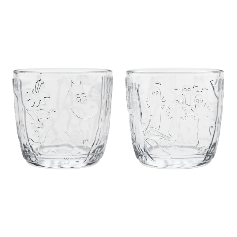 Arabia Moomin Forest Clear Glass Tumblers (Set of 2)