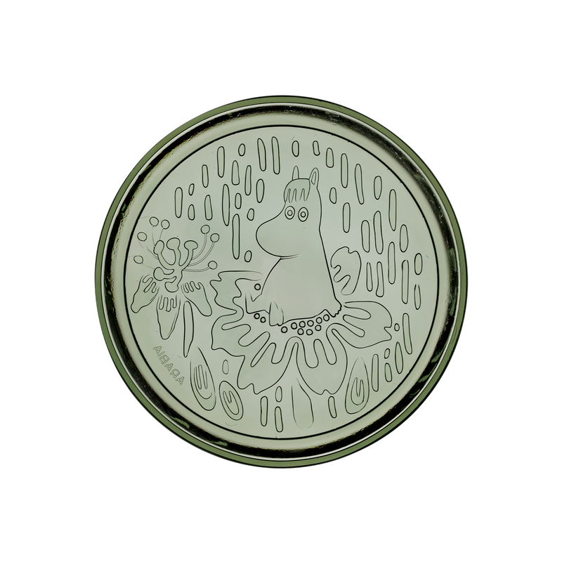 Arabia Moomin Forest Green Glass Plate