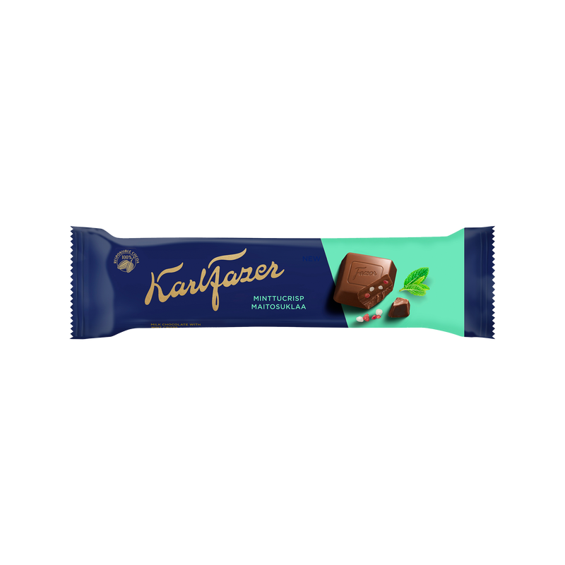 Fazer Mint Crisps Milk Chocolate Bar (37g)