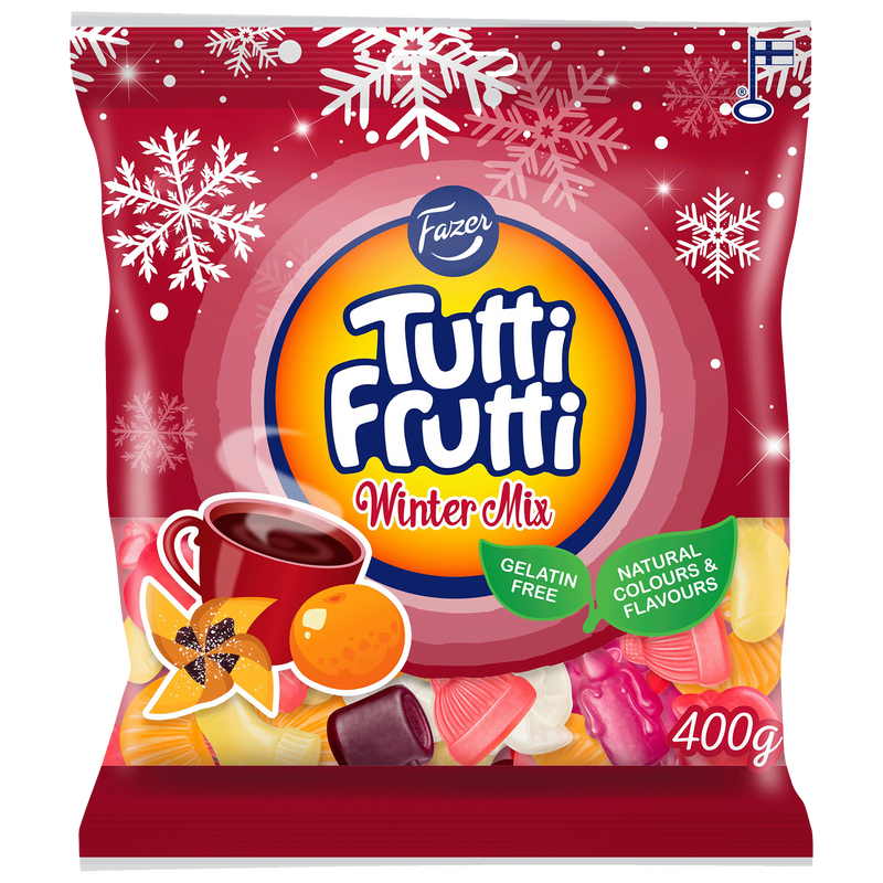 Fazer Tutti Frutti Winter Mix Candy Bag (400g)