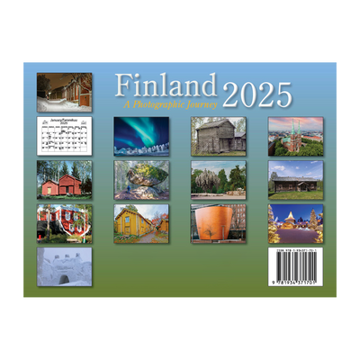 Finland Suomi 2025 Calendar back page