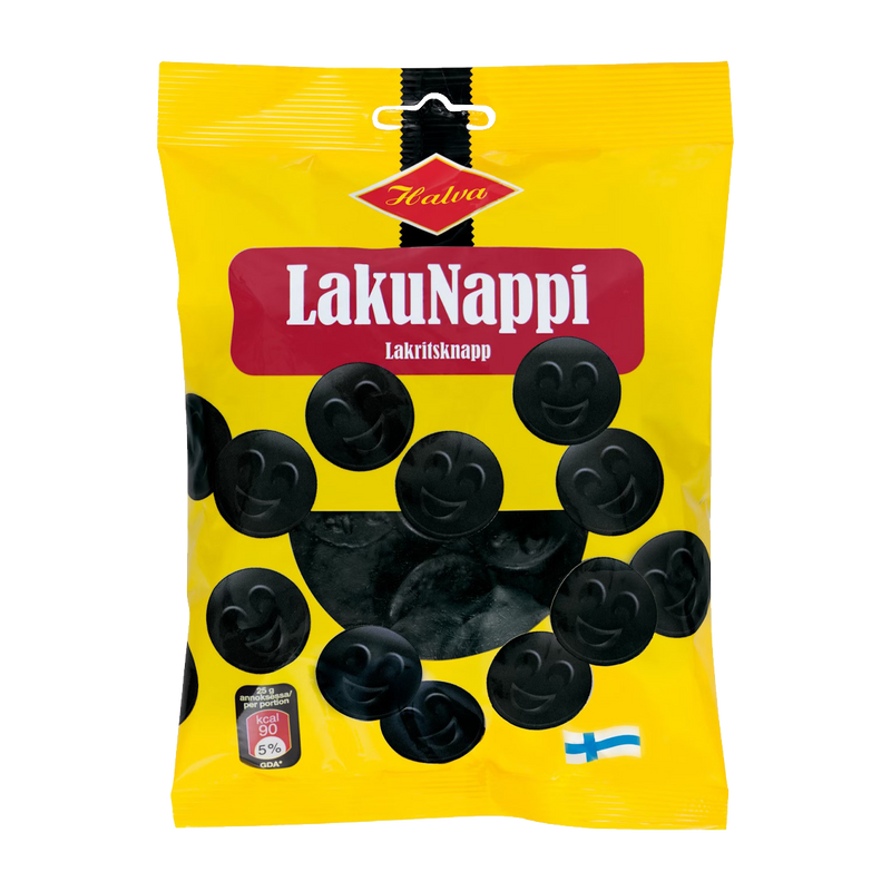 Halva LakuNappi Licorice Buttons (200g)