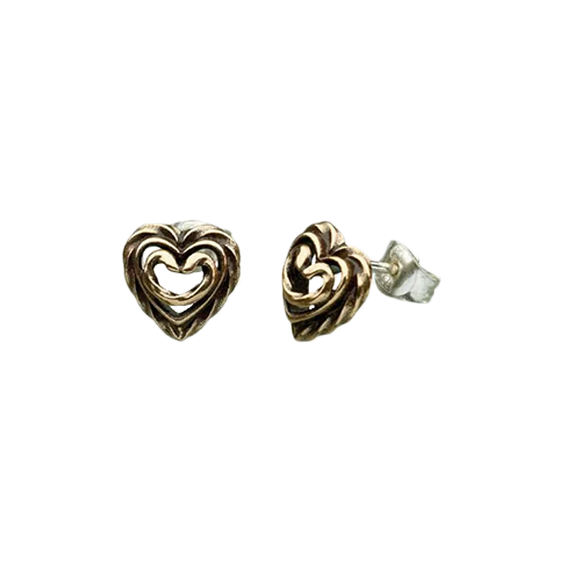 Kalevala Heart of the House Bronze Earrings