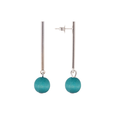 Lilli earrings, aqua green