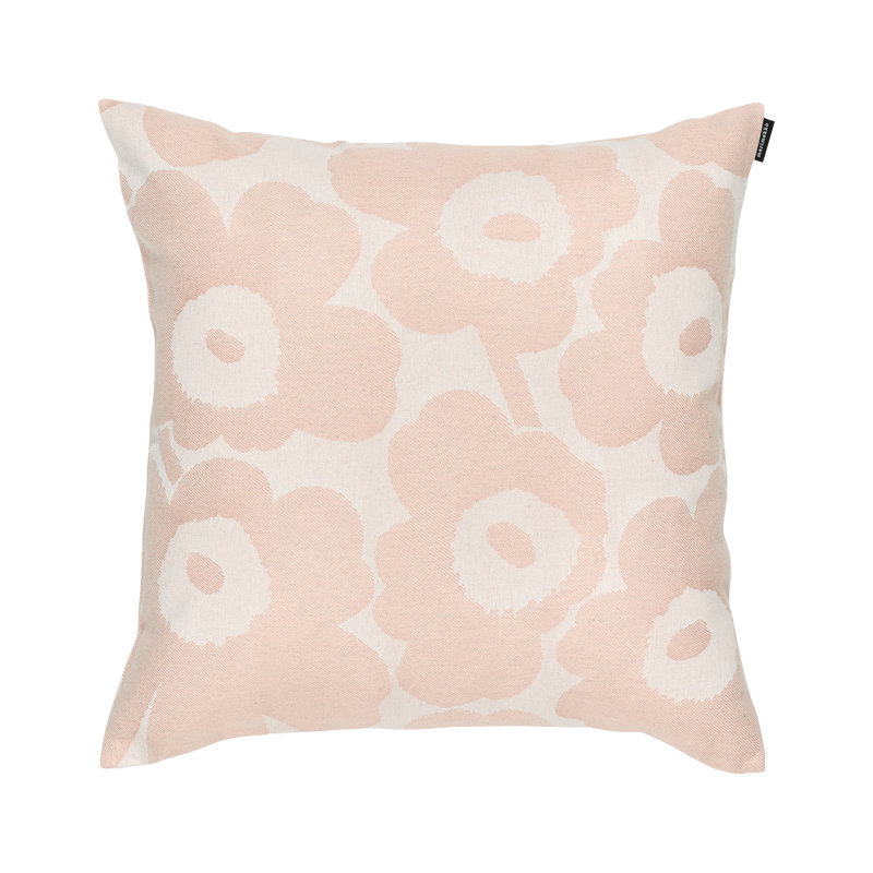 Marimekko Pieni Unikko Cushion Cover, linen/pink