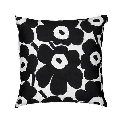 Marimekko Pieni Unikko Cushion Cover, white/black