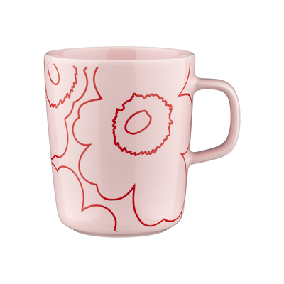 Marimekko Piirto Unikko Mug, pink/red