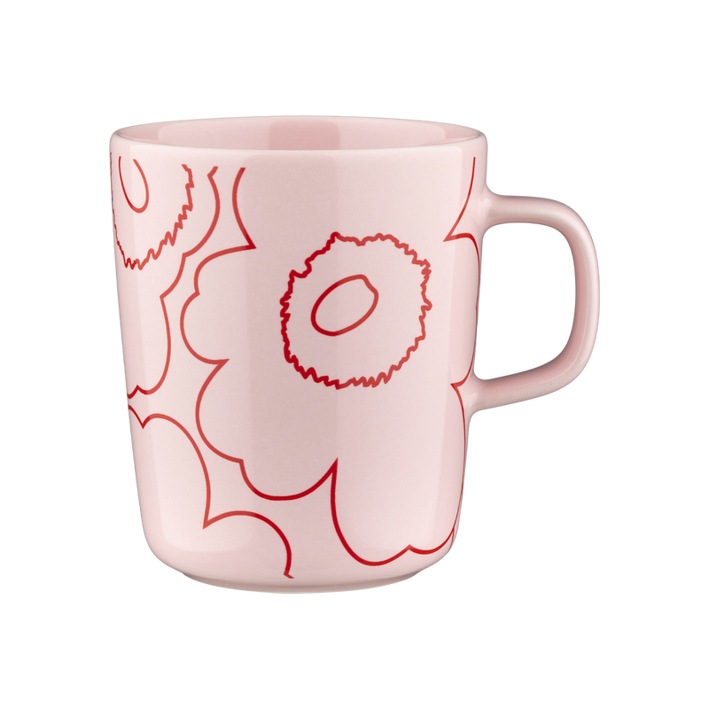 Marimekko Piirto Unikko Mug, pink/red