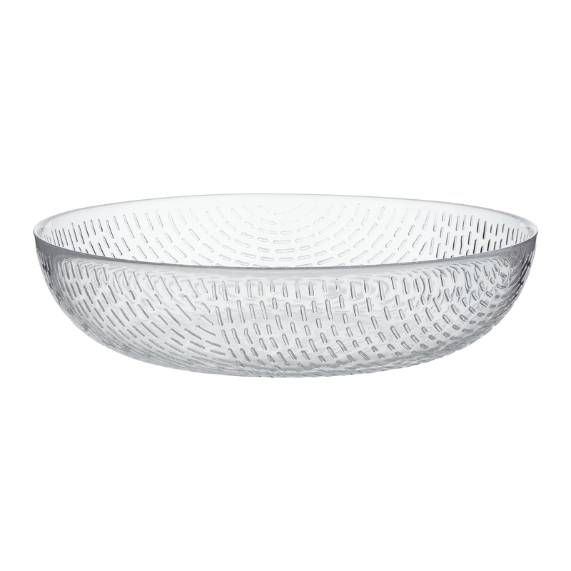 Marimekko Syksy Clear Glass Serving Bowl