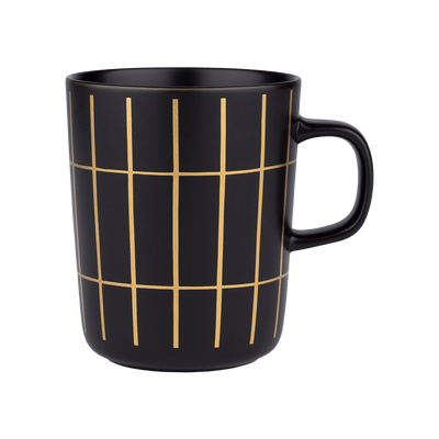 Marimekko Tiiliskivi Mug gold black