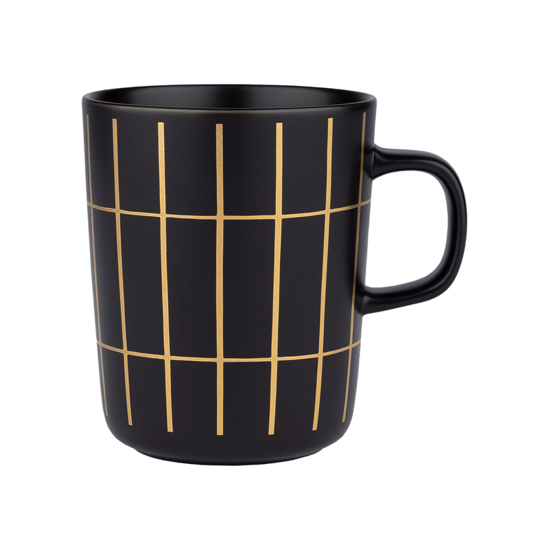 Marimekko Tiiliskivi Mug gold black