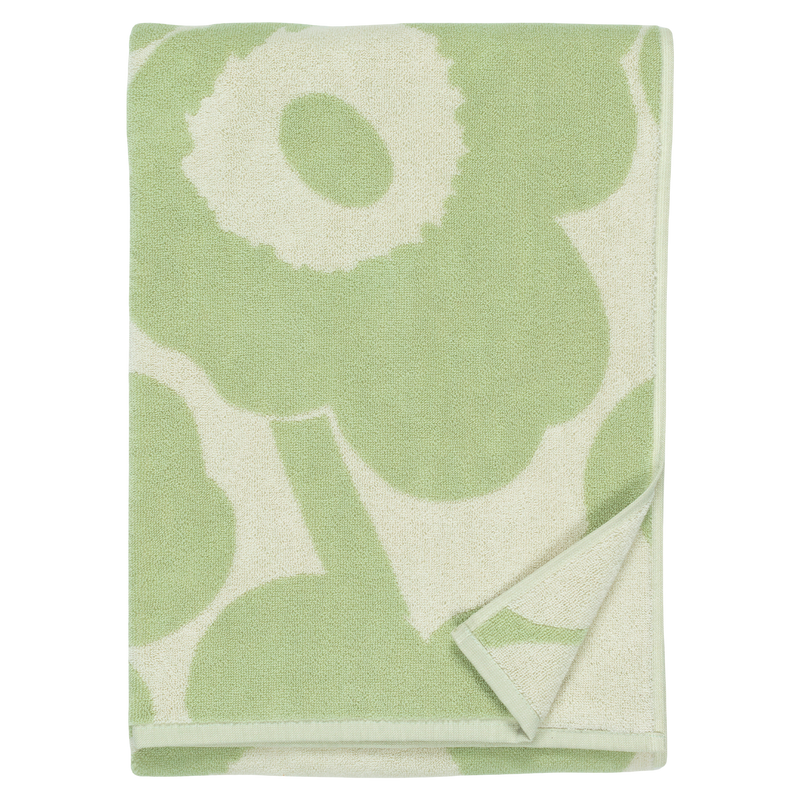 Marimekko Unikko Bath Towel, off-white/sage