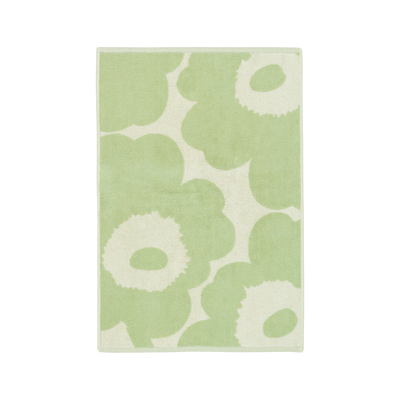 Marimekko Unikko Hand Towel, off-white/sage flower print