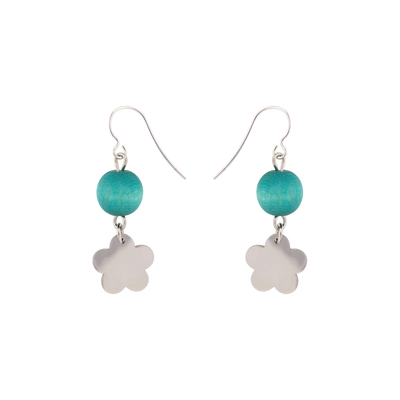 Minea earrings, aqua green