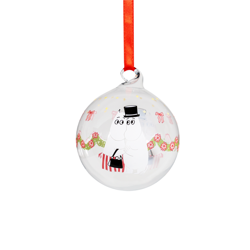 Muurla Moomin Garland Glass Ball Ornament