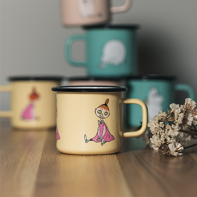 Muurla Moomin Mymble Enamel Mug lifestyle