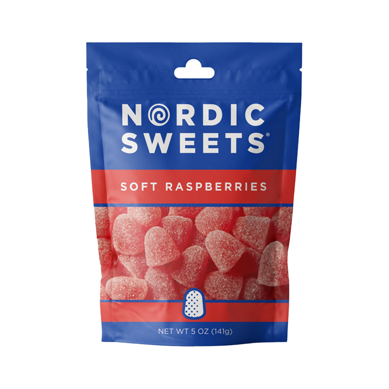 Nordic Sweets Soft Raspberries Candy Bag (141g)