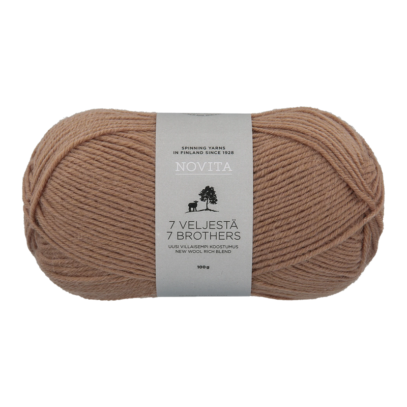 Novita 7 Brothers Wool Yarn, sandbank