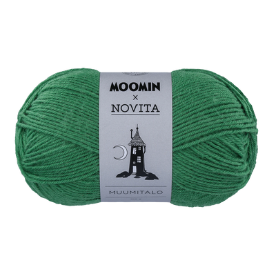 Novita Green Moomin Muumitalo Wool Yarn 