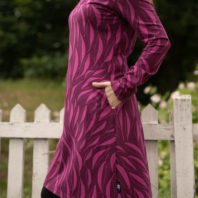 PaaPii Sini Dress - Flow, purple pocket