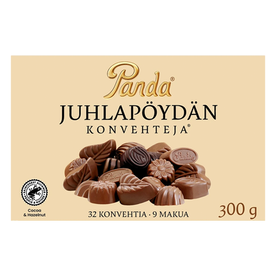 Panda Juhlapöydän Konvehteja Table Chocolates Box (300g)