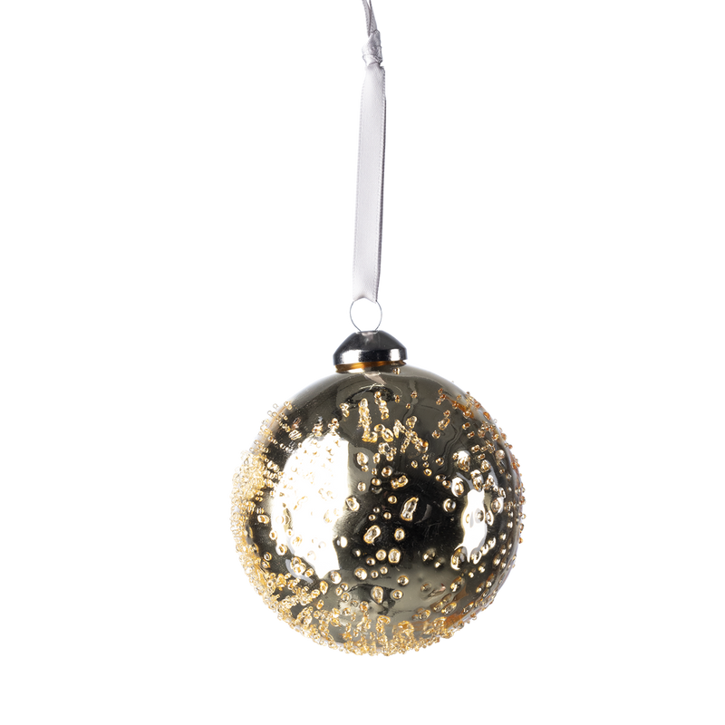 Pentik Ihana Glass Ball Ornament - gold
