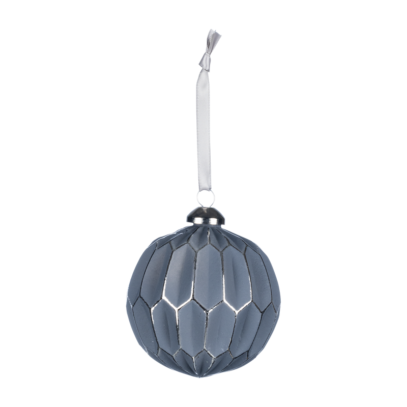 Pentik Kartio Dark Grey Glass Ball Ornament