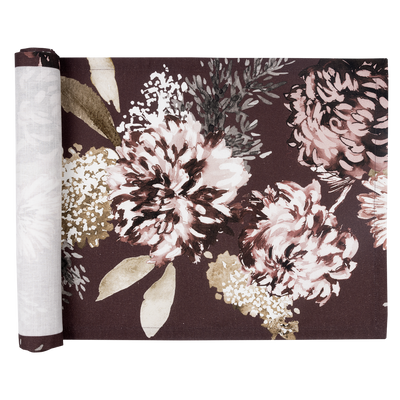 Pentik Kuningatar Coated Cotton Table Runner- burgundy