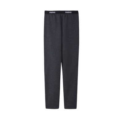 Reima Juniors' Lani Base Layer Set - Black Melange pants