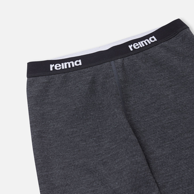 Reima Juniors' Lani Base Layer Set - Black Melange elastic band