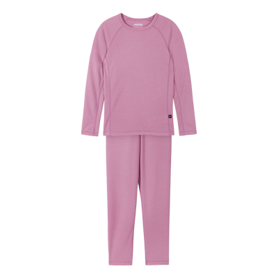 Reima Juniors' Lani Base Layer Set - Mauve Pink