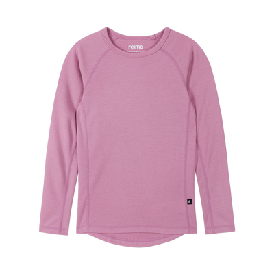 Reima Juniors' Lani Base Layer Set - Mauve Pink long sleeve top