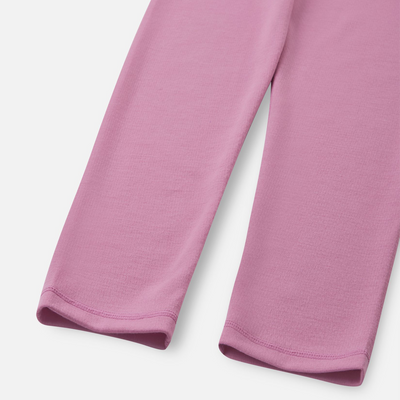 Reima Juniors' Lani Base Layer Set - Mauve Pink cuffs