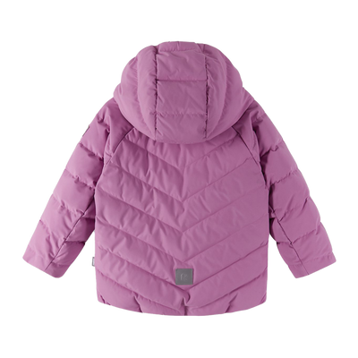 Reima Toddlers' Kupponen Waterproof Down Jacket - Mauve Pink reflector on back